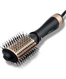 Hair Dryer Brush Blow Dryer 2-in-1 Volumizer & Styler - Professional Hot Air Brush with 2.8 Oval Barrel - Detachable Design in Black Gold for Salon Results - Buy Online on GoSupps.com