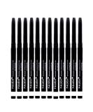 Nabi Retractable Waterproof Eyeliner Pencil (12pcs) - Long Lasting & Fade Resistant Formula - Quick Makeup Remover - White - Buy Online on GoSupps.com