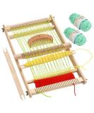 FOCCTS Wooden Multi-Craft Weaving Loom - Large Frame for Tapestry Art - Creative DIY Weaving for Kids and Experts - Pre-Warped for Quick Start - Buy Online on GoSupps.com