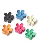 YosaiHom Flower Hair Claw Clips - 6PCS Big Jaw Clips for Women - Strong Hold Non Slip Hair Barrettes - 6 Colors Hair Accessories - Buy Online on GoSupps.com