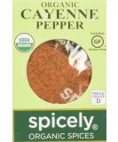Organic Spicely Cayenne Pepper - 0.45 oz | Pure and Natural - Buy Online on GoSupps.com