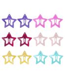 Lurrose 12Pcs Star Shape Hair Clips - Cute Hairpin Set for Toddler Girls - Buy Online on GoSupps.com
