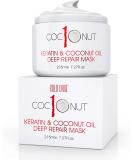 Hair Mask with Coconut Oil and Keratin Protein - Hydrating Deep Conditioning Treatment Mask - Intensive Moisturising Repair for Dry Damaged Hair Split Ends Curls and Colour-Treated Hair - 215ml - Buy Online on GoSupps.com