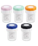 5 Pcs Contact Lens Barrel Cases Contact Lens Cleaner Contact Washer Manual Rotation Contact Lens Cleaning Container for Eyes Care Classic style - Buy Online on GoSupps.com