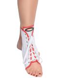 Shop Maxar Canvas Ankle Brace with Laces - Large White & Red Trim | International Shipping Available - Buy Online on GoSupps.com