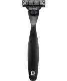 Twilding Men's Razor - Premium Stainless Steel for Perfect Wet Shave with Mach3 Blade - Black - 1 Pack - Buy Online on GoSupps.com