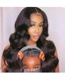 Ahaisy Body Wave Lace Front Wig | Pre Plucked Human Hair | No Glue Needed | 18 Upgraded HD Closure | Black Women - Buy Online on GoSupps.com
