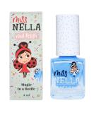 Miss Nella BLUE BELL Safe light blue Nail Polish for Kids Non-Toxic & Odour Free Formula for Children and Toddlers Natural Water Based for Easy Peel Off - Buy Online on GoSupps.com