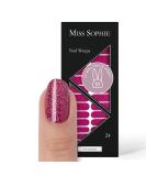 Miss Sophie Nail Foils Pink Burlesque - 24 Ultra-Thin Glitter Nail Polish Strips - Buy Online on GoSupps.com