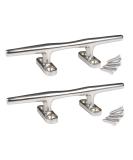 Stainless Steel Marine Boat Dock Cleat 2PCS - 6 Silver - MX Boat Cleat | 4 5 6 8 Sizes Available - Buy Online on GoSupps.com