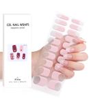 Semi Cured Gel Nails Strips 20 Stickers Nail Wraps Soft Long Lasting Self-Adhesive Gel Nail Stickers Waterproof Salon-Quality Gel Nail Strips for Nails French Tip Manicure UV/LED Lamp Required - Buy Online on GoSupps.com