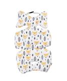 KAKIBLIN Infant Car Seat Insert: Yellow Fox Stroller Liner & Support Pillow - Buy Online on GoSupps.com