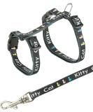 Trixie 4181 Kitten Harness with Leash - Adjustable Nylon 21-33 cm 1.20 m - 2 Pieces Pack - Ideal for International Shipping - Buy Online on GoSupps.com