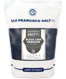 San Francisco Salt Co. Black Lava Hawaiian Sea Salt - 5 lb Fine Grain - Buy Online on GoSupps.com