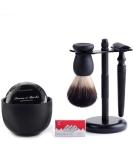 Premium Double Edge Safety Razor Kit | Stainless Steel Shaving Mug Soap & Brush | Perfect Gift for Men - Buy Online on GoSupps.com