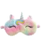 KiiMos Cute Plush Animal Cartoon Eye Mask for Girls - Rainbow Unicorns Cat Design - Buy Online on GoSupps.com