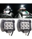 Shangyuan Pontoon Boat Docking Light Set - Marine LED Lights for Kayak, Bass, Jon Fishing Boat - 2pcs 18w 6Led White Lights - Buy Online on GoSupps.com