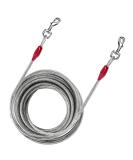 3m Dog Chains for outside Dog Tie Out Cable Heavy Duty Steel Spiral Ground Spike Stake (45cm) Dog Tether Outdoor Dog Camping Tie Out Lead Leash for Dogs 125 lbs (Cable Only 10 Feet (3m)) Cable Only 10 Feet (3m) - Buy Online on GoSupps.com