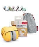 Alpine Muffy Baby Ear Defender for Babies and Toddlers up to 36 Months - CE & UKCA Certified - Noise Reduction Earmuffs - Comfortable Baby Headphones Against Hearing Damage & Improves Sleep - Yellow - Buy Online on GoSupps.com