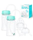 Skywin Self Feeding Baby Bottle 8oz Bottle Holder for Baby  Baby Bottle with Straw  Anti Colic  for Convenient Feeding (Green) - Buy Online on GoSupps.com