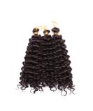 SEGO 3 Pack Hair Extensions - Water Wave Braids Afro Kinky Curly Closure Medium Brown 8 (20cm) - 90g for Crochet Styles - Buy Online on GoSupps.com