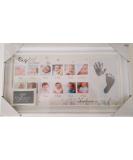 YOL Baby Age Stages Photo Frame - 13 Opening Slots with Ink for Hand and Footprint - My First Year Memories - Baby Gift and Keepsake - Buy Online on GoSupps.com