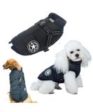 Tineer Winter Pet Coat with Harness | Waterproof Fleece Lined Warm Jacket for Large Dogs | XL Black - Buy Online on GoSupps.com