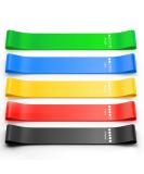 Renoj Resistance Bands, Exercise Workout Bands for Women and Men, 5 Set of Stretch Bands for Booty Legs, Pilates Flexbands Colorful - Buy Online on GoSupps.com
