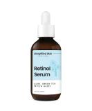 Retinol Serum 2.5% for Face & Eyes (2 oz) with Vitamin E  A  Hyaluronic Acid & Green Tea for Anti-Aging  Fine Lines & Wrinkles. Brightening Facial Serum for Day & Night use by Simplified Skin - Buy Online on GoSupps.com