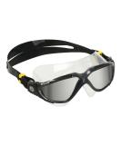 Aquasphere Vista Adult Unisex Swimming Goggles | Wide Vision | Anti-fog & Anti-scratch Lens | Black/Dark Grey - Buy Online on GoSupps.com