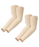 Desoto sleeves 2 pairs cooling up 50+ anti -UV arm sleeve compression arm gulp sun protection non -slip arm sleeves running cycling volleyball basketball for women men yellow*2 pairs - Buy Online on GoSupps.com