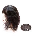 Clip-In Wavy Hair Topper for Thin Hair - 12.7 x 12.7 cm Synthetic Hair | International Shipping - Buy Online on GoSupps.com