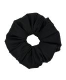 Kitsch Chiffon Dinner Hair Scrunchie - Elastic Hair Ties for Thick Hair | No Damage Hair Elastics | Holiday Gift Ponytail Holder - Black - Buy Online on GoSupps.com