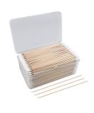 500 PCS 6 Inch Natural Cotton Swabs with Reusable Box - Eco-Friendly Wooden Sticks - Non-Sterile Applicators for Ear & Gun Cleaning, Makeup Removal - Buy Online on GoSupps.com