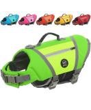 Buy Emust Life Jacket for Large Dogs | Adjustable Swimming Vest with Rescue Handle & Quick Lock Buckle | Perfect for Bulldogs Dachshunds & Corgis | XXL Green - Buy Online on GoSupps.com