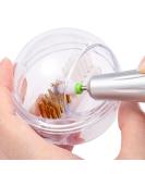 Noverlife Mini Nail Drill Bits Cleaner Brush Case with Steel Wire & Nylon Brush - Portable Nail Art Drill Head Cleaning Tool - Buy Online on GoSupps.com