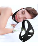 2023 Upgraded Adjustable Anti Snoring Chin Strap - Stop Snoring & Dry Mouth - Sleep Aid Device for Men and Women (Black) - Buy Online on GoSupps.com