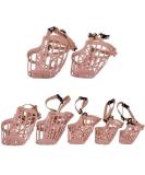 Beikalone 7pcs/set Plastic Dog Muzzle Anti Bite Adjustable Pet Basket Masks Dogs Training Mouth Cover Mesh Cage Breathable Comfortable - Buy Online on GoSupps.com