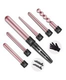 Buy Nwouiiay 6-in-1 Curling Iron Set - Ceramic Coating Adjustable Temperature LCD Display for All Hairstyles - Perfect for International Shipping - Buy Online on GoSupps.com