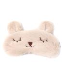Honbay Plush Rabbit Sleeping Eye Mask for Kids - Cute Cartoon Animal Design (Beige) - Buy Online on GoSupps.com