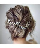 Jakawin Bride Crystal Wedding Hair Vine - Gold Bridal Hair Piece for Women and Girls | Rhinestone Hair Accessories - HV113 - Buy Online on GoSupps.com
