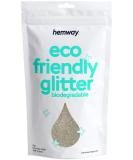 Hemway Eco-Friendly Biodegradable Glitter 100g | Vegan Cosmetic Safe Sparkle for Face Eyes Body & Hair | Champagne Festival Makeup - Buy Online on GoSupps.com