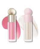 Ownest Beauty KYDA 2 Colors Liquid Blush and Highlighter Set A, Matte Finish Face Blush and High Glossy Illuminator for Face and Body - Buy Online on GoSupps.com