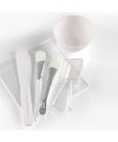 Face Mask Mixing Bowl Set - DIY Facial Mask Tools Silicone Brush Soft Bristle Brush Spatula & Measuring Cup for Perfect Skincare - Buy Online on GoSupps.com