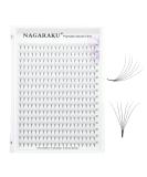 Nagaraku 320pcs Volume Eyelash Extensions - 6D 0.07mm D Curl Premade Fans 10mm - Light Dense Artificial Eyelashes for Perfect Lashes - Buy Online on GoSupps.com