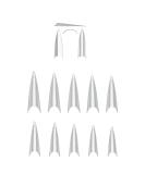 600 Pcs XXL Stiletto Nail Tips - Clear Half Cover Acrylic False Nails for Salon & Home Use - Buy Online on GoSupps.com