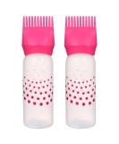 Minkissy Root Ridge Applianter Bottles - 2 Pcs Plastic Hair Dye Flaps for Hair Oils & Bleaching | International Shipping - Buy Online on GoSupps.com