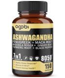 Premium Ashwagandha Extract Capsules with 7 Herbal Ingredients - Supports Sleep, Spirit, Immune System and Energy - 5 Months Supply - Buy Online on GoSupps.com