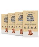 Buy By Amazon Face Wax Strips with Vanilla Fragrance - 20 Soft Fabric Strips + 4 Post-Depilation Cloths | Smooth Skin Easy Hair Removal - Buy Online on GoSupps.com