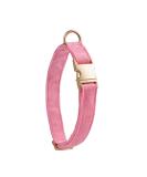 YUDOTE Ultra-Soft Natural Cotton Dog Collar for Medium Dogs with Sensitive Skin - Pink M (1 Pack) - Buy Online on GoSupps.com